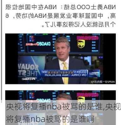 央视将复播nba被骂的是谁,央视将复播nba被骂的是谁啊