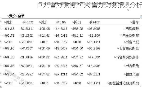 恒大 富力 财务,恒大 富力 财务报表分析