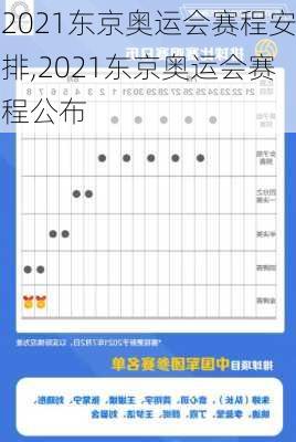 2021东京奥运会赛程安排,2021东京奥运会赛程公布