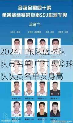 广东队篮球队队员名单,广东队篮球队队员名单及身高