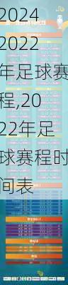 2022年足球赛程,2022年足球赛程时间表