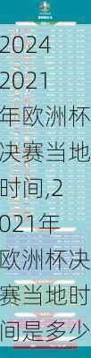 2021年欧洲杯决赛当地时间,2021年欧洲杯决赛当地时间是多少