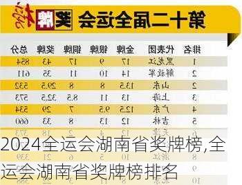 全运会湖南省奖牌榜,全运会湖南省奖牌榜排名