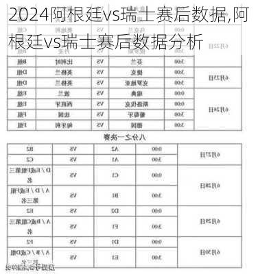 阿根廷vs瑞士赛后数据,阿根廷vs瑞士赛后数据分析