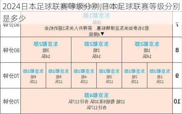 日本足球联赛等级分别,日本足球联赛等级分别是多少