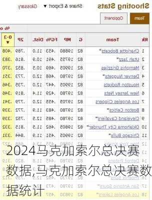 马克加索尔总决赛数据,马克加索尔总决赛数据统计