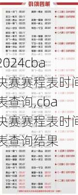 cba决赛赛程表时间表查询,cba决赛赛程表时间表查询结果