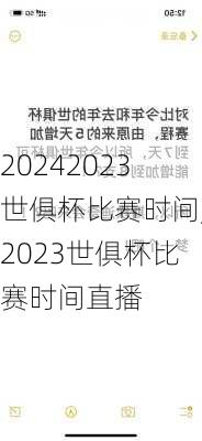 2023世俱杯比赛时间,2023世俱杯比赛时间直播