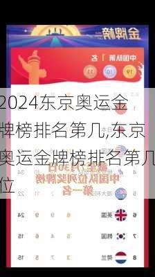 东京奥运金牌榜排名第几,东京奥运金牌榜排名第几位