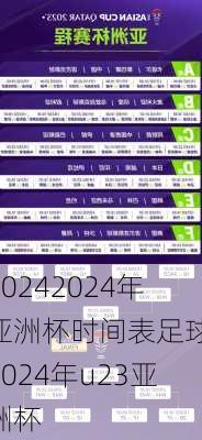 2024年亚洲杯时间表足球,2024年u23亚洲杯