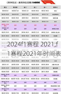 f1赛程 2021,f1赛程2021年时间表