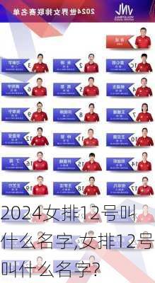 女排12号叫什么名字,女排12号叫什么名字?