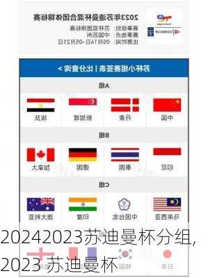 2023苏迪曼杯分组,2023 苏迪曼杯