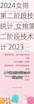 女排第二阶段技术统计,女排第二阶段技术统计 2023