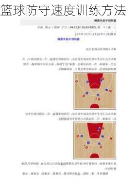 篮球防守速度训练方法